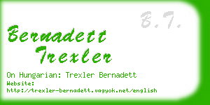 bernadett trexler business card